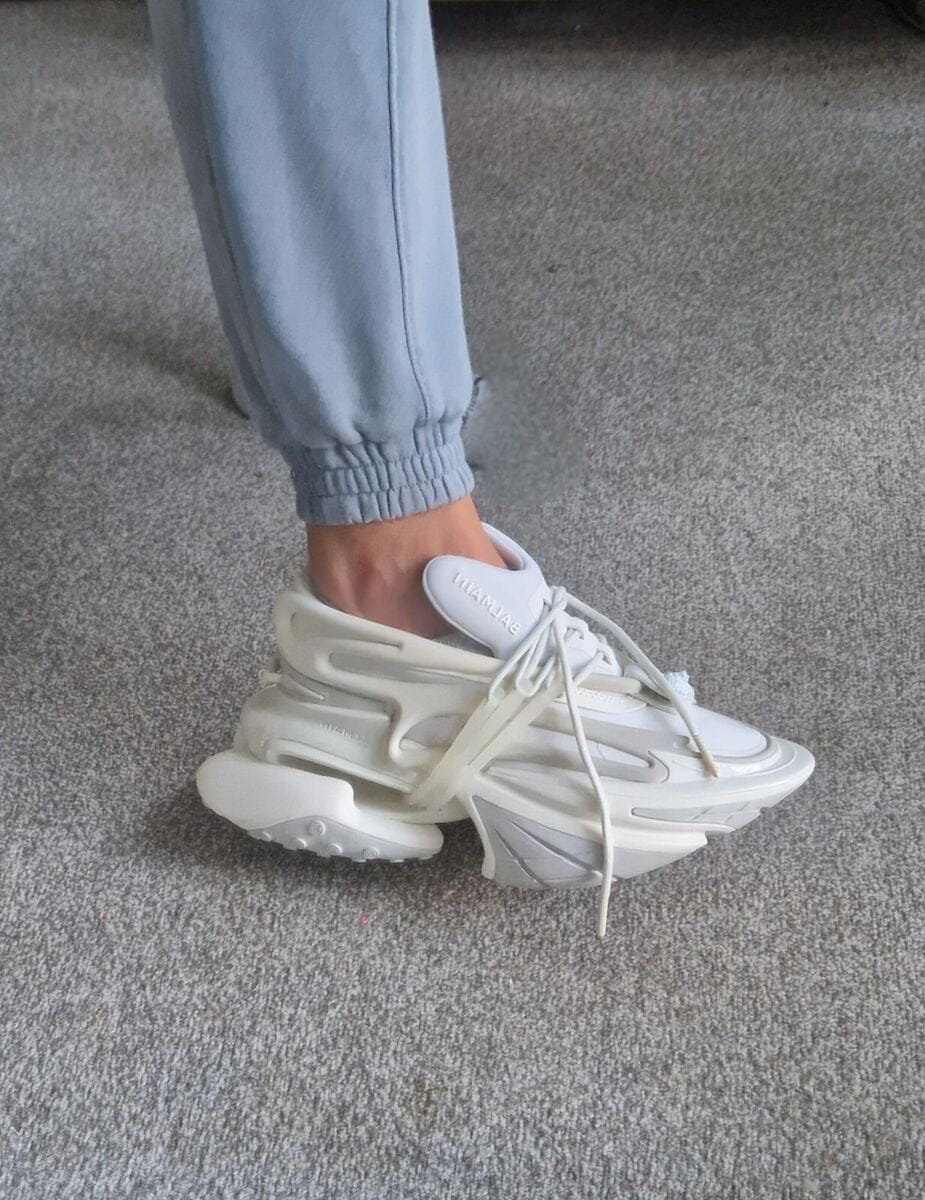 Balmain Paris Men’s Chunky Sneakers White