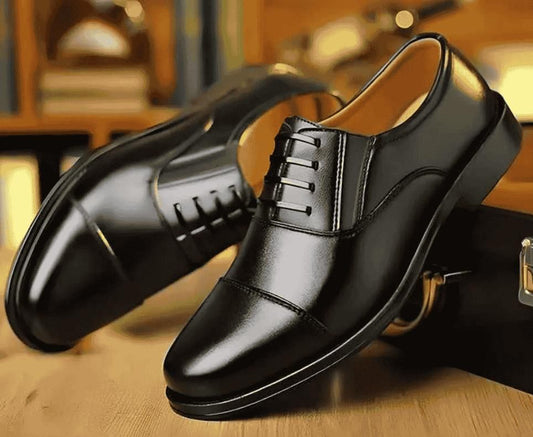 Premium Black Leather Formal Shoes for Men